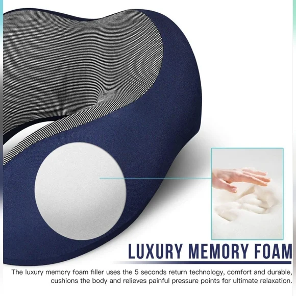 💜 Memory Foam Travel Pillow - Picture 4 of 11